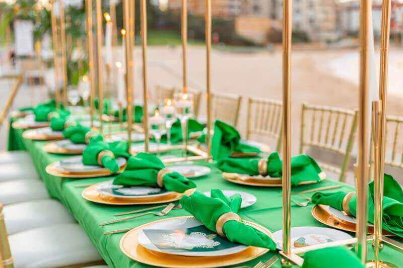 Beach Wedding Table Decor and Settings