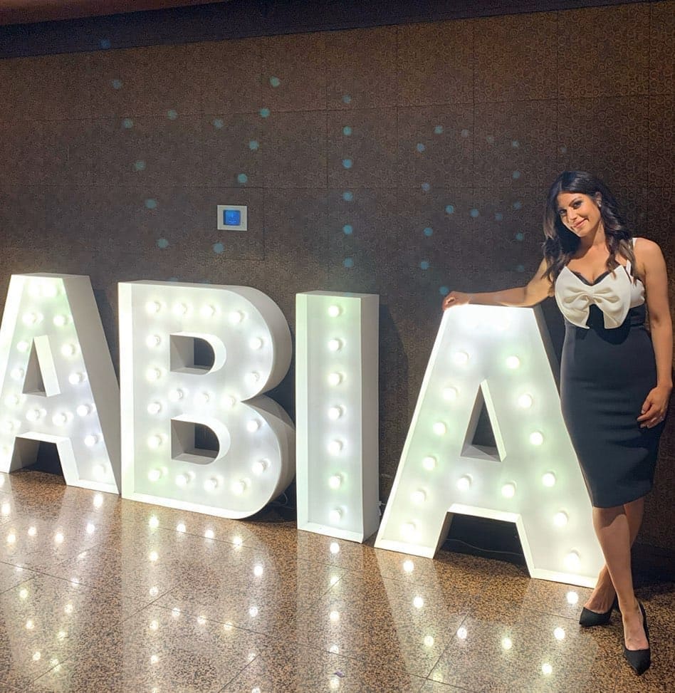 Carmen Tasovac herself at the ABIA Wedding Industry Awards