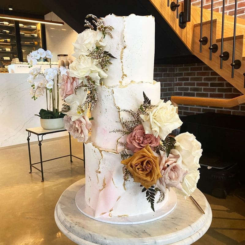 Gold Coast Wedding Cake by Sweet Art Creations