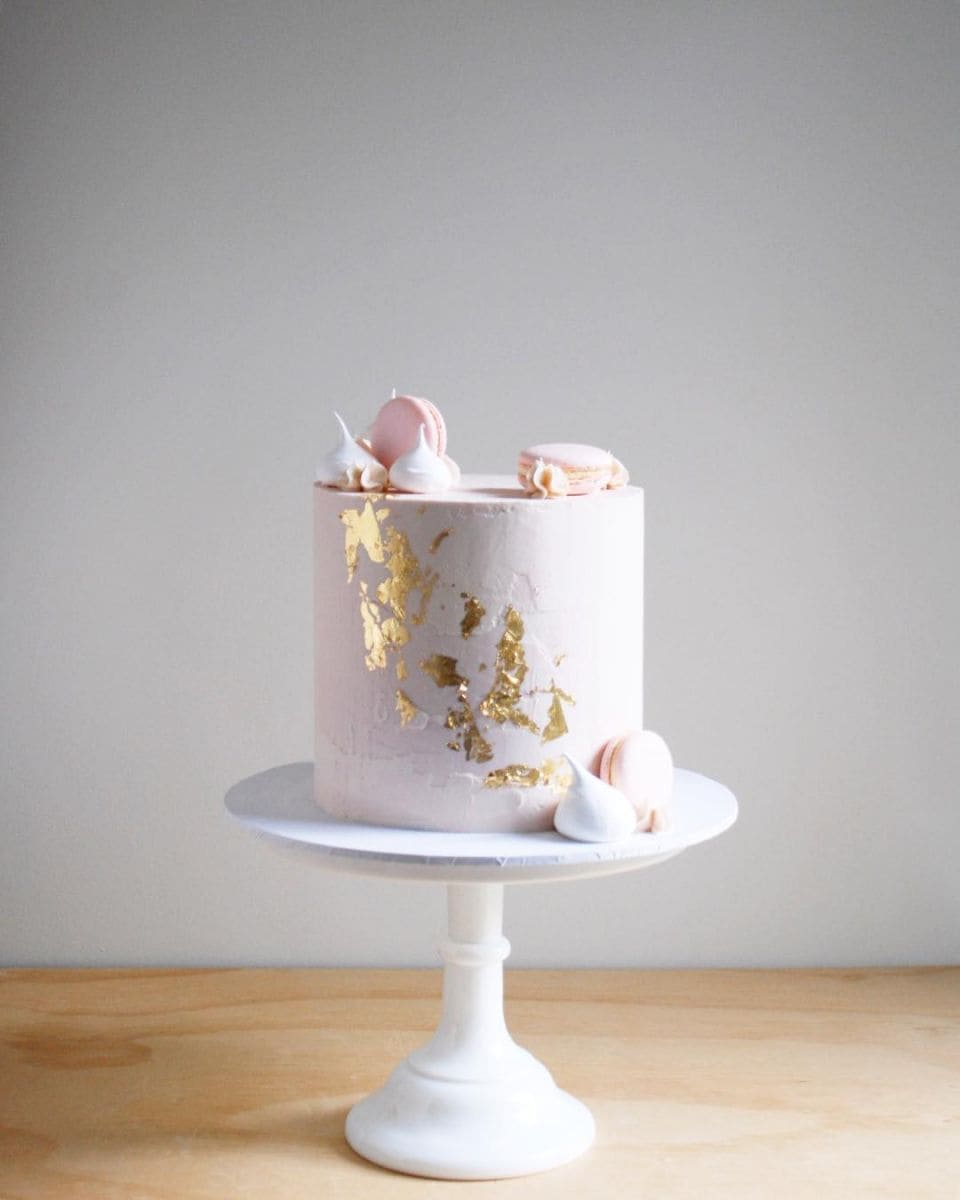 Pink Wedding Cake Blue & Ruby Cake Art Melbourne