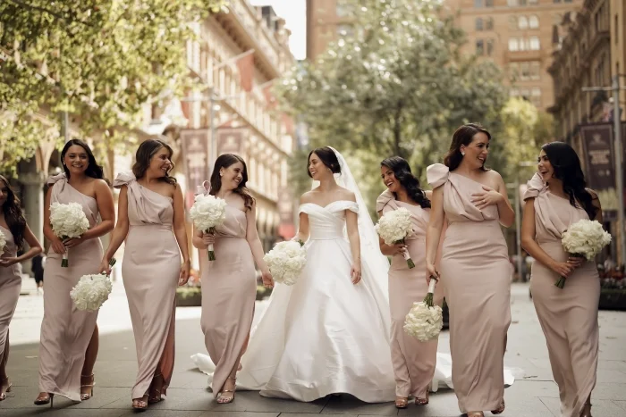 Pink-wedding-ideas-inspiration-bridesmaid-dress-by-White-Butterfly-Bridal-Couture-Oran-Park-photo-Ariana-Photography-Studio