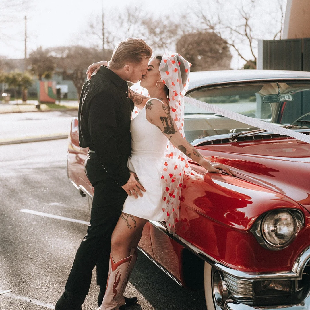 Red-wedding-ideas-inspiration-catering-car-cadillac-Allure-Limosines-Perth-photo-@eeriksandstromphotography
