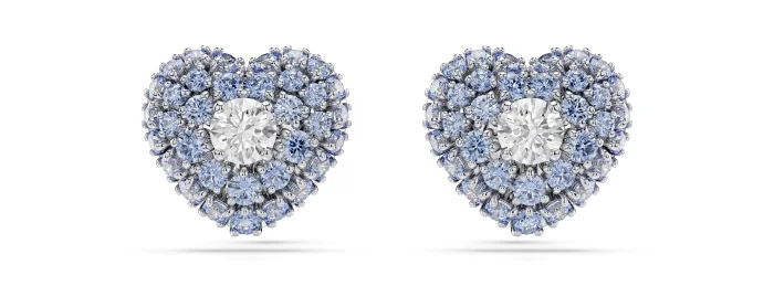 Something-Blue-for-wedding-ideas-inspiration-Swarovski-Hyperbola-Heart Collection-earrings