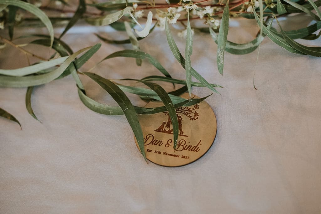 Wedding Seating Labels & Favours - ABIA Real Wedding