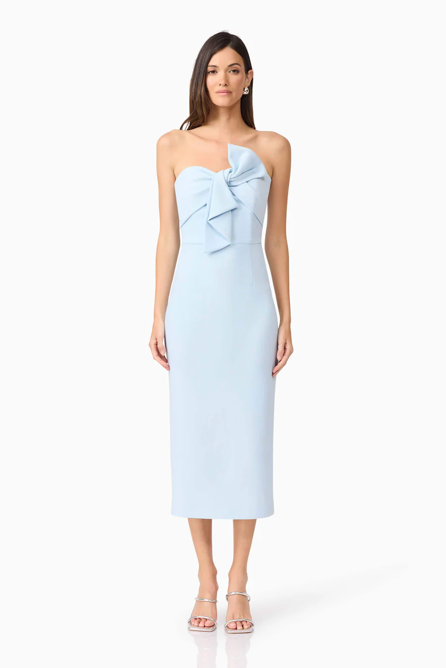 Wedding-guest-dress-codes-cocktail-Elliatt-Ami-strapless-midi-dress
