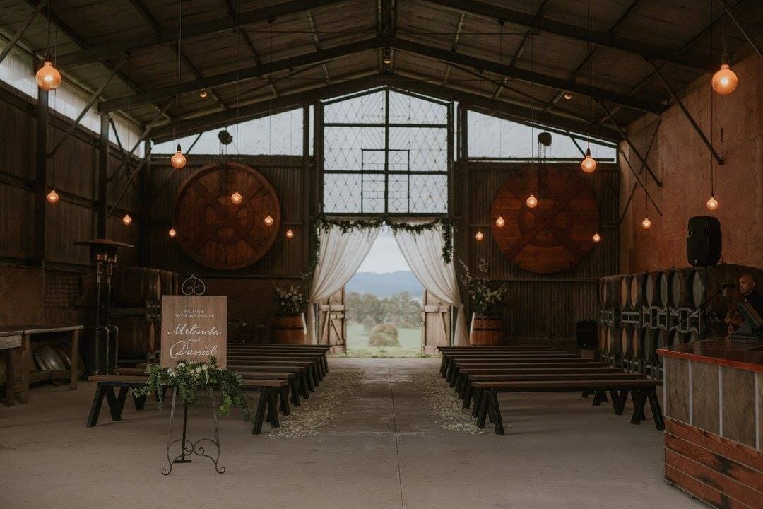 Melbourne Wedding Venues Barn - Zonzo Estate