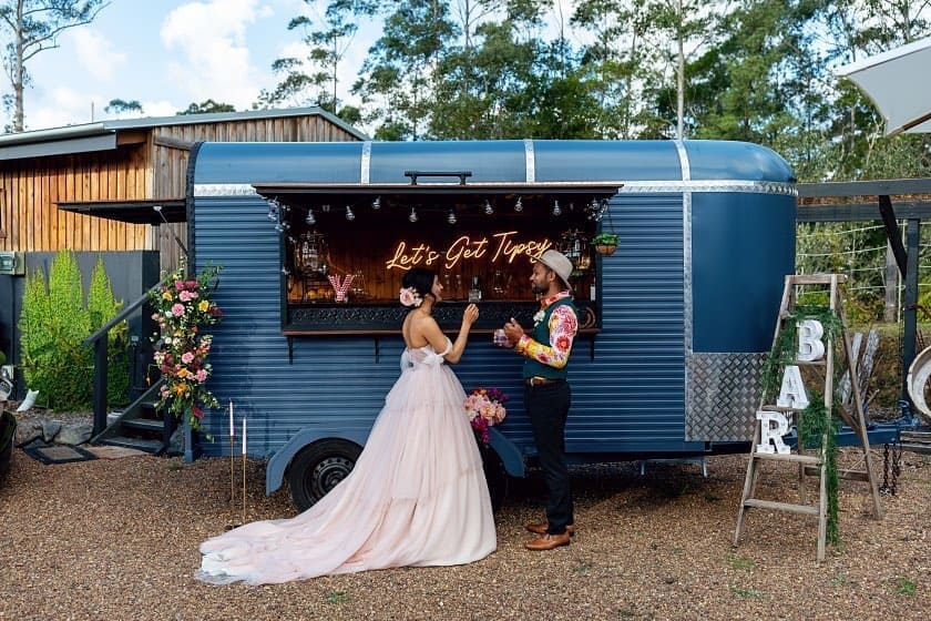 Best Mobile Wedding Bars Australia The Tipsy Mare Sunshine Coast Queensland Lifeandlovephotographybyleeb