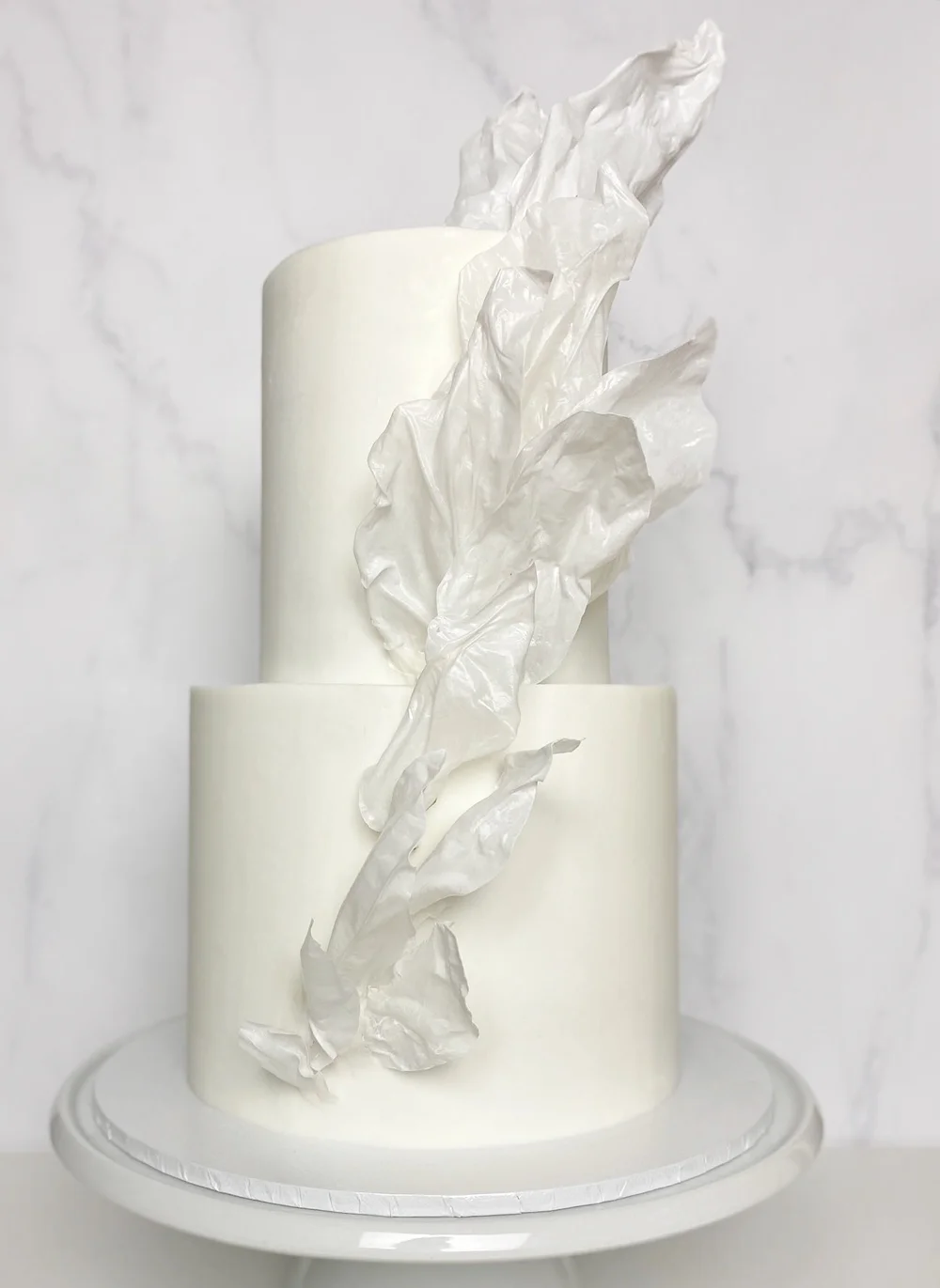 Modern White Cake Wedding Adelaide
