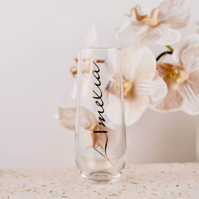 bridesmaids-gifts-ideas-drinkware-embossed-stemless-champagne-flute-from-bride-tribe