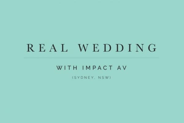 Professional Lighting - Real Sydney Wedding