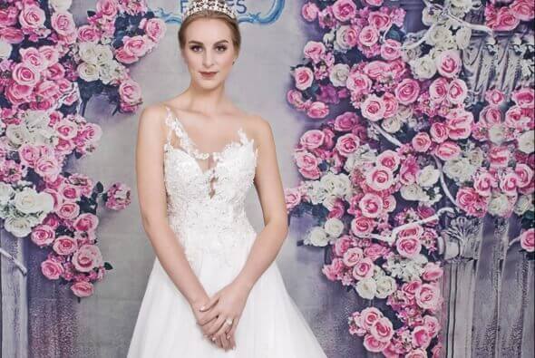 Illusion Lace Wedding Dress