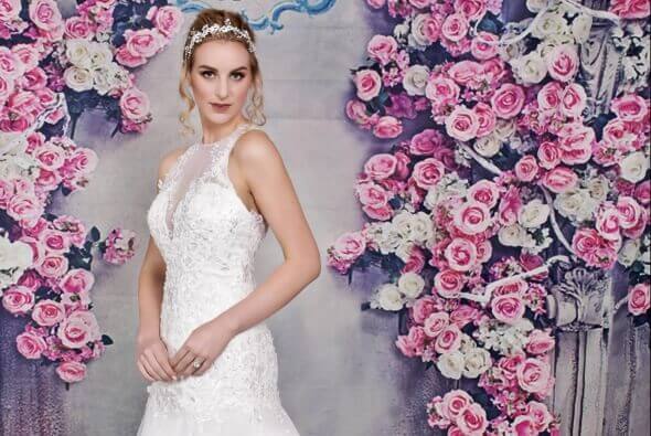 Lace Fit and Flare Wedding Dress