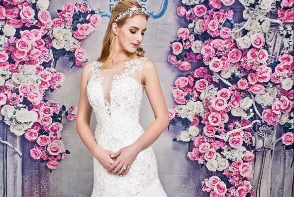 Lace Fit and Flare Wedding Dress