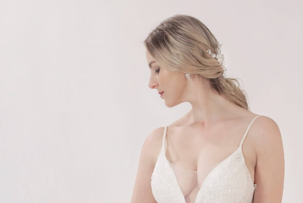 Romantic lace A line dress