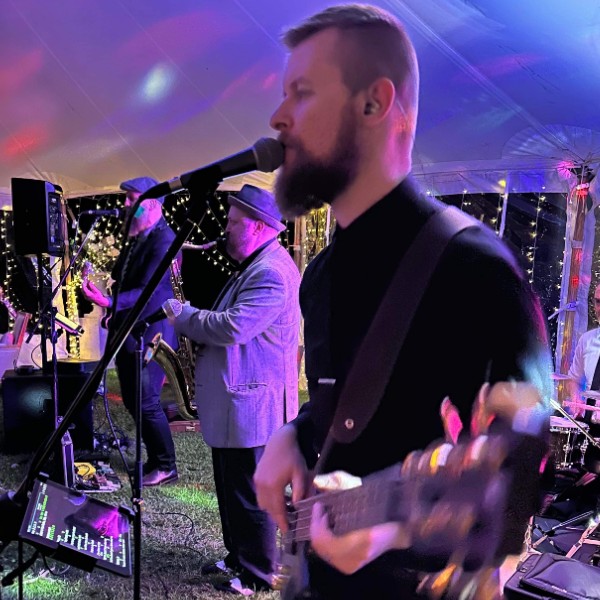 Jordan on Bass Guitar