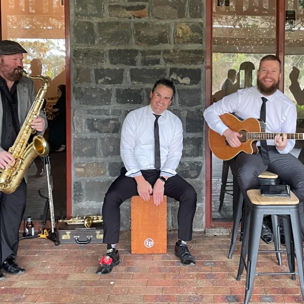 Acoustic music for canapes with saxophone