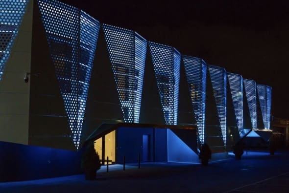 Alencia Blue Facade Lighting