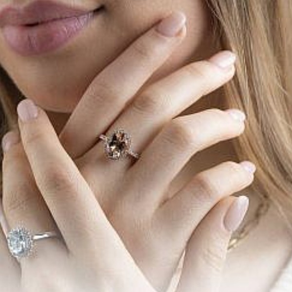 Andrew Mazzone coloured stone and diamond rings