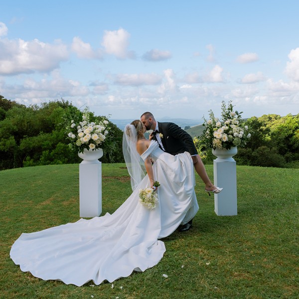 First kiss as Husband & Wife