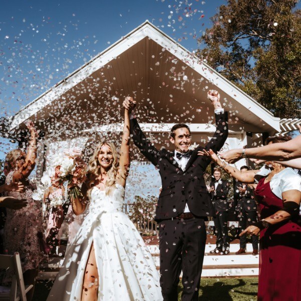 Wedding Couple celebration at Aravina