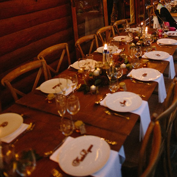 Bebe's Log Cabin - Reception Styling