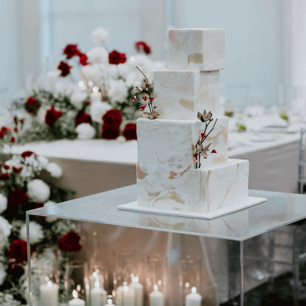 Modern wedding cake
