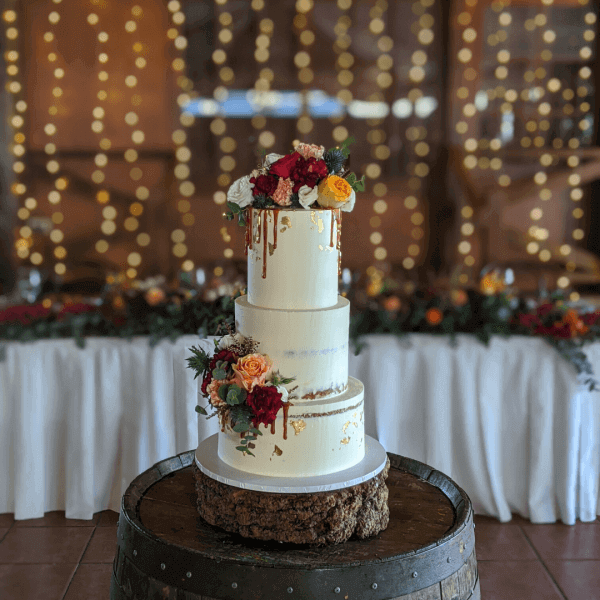 Buttercream wedding cake