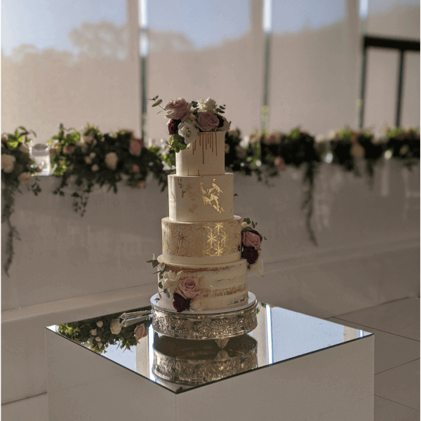 4 tier buttercream cake