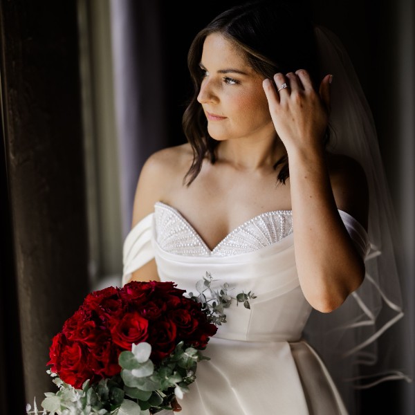 Red Rose Bridal Posy