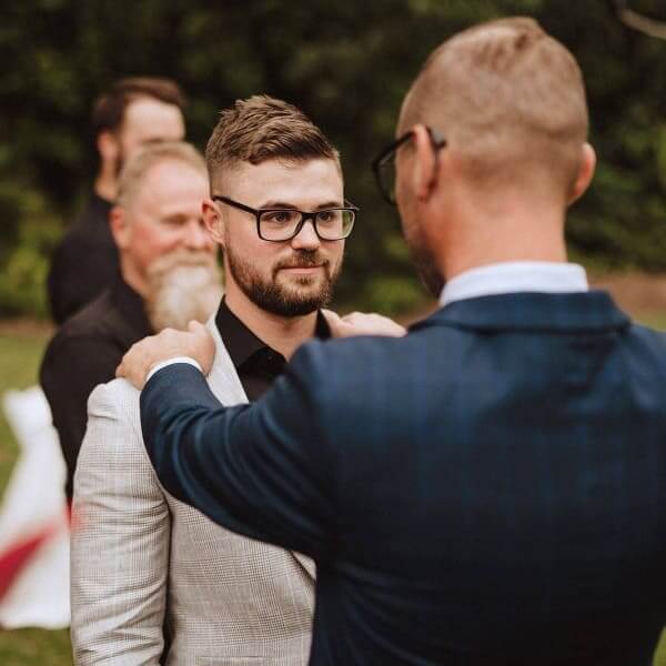 I'm not just there to read the words and sign some papers. Alana, the bride, sent me this to say thank you on behalf of Chris, the groom. When he saw 