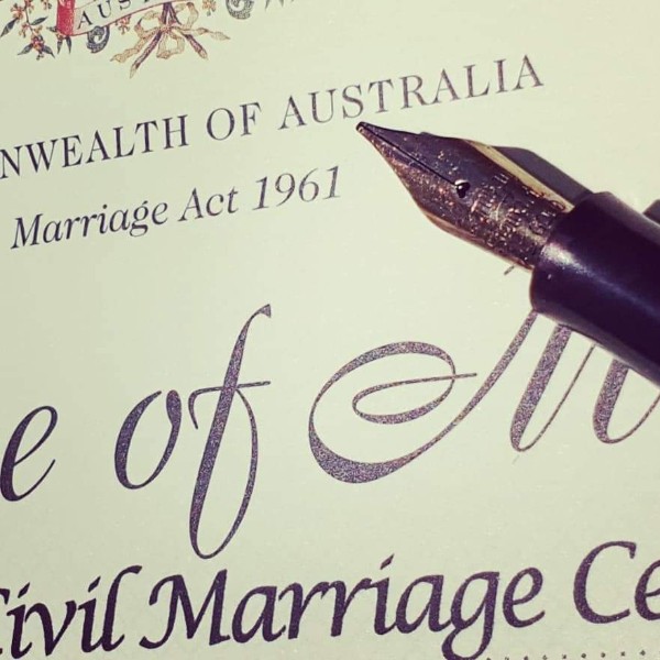 My grandfather's antique Conway & Stewart fountain pen (circa 1950) with engraved 14ct nib...