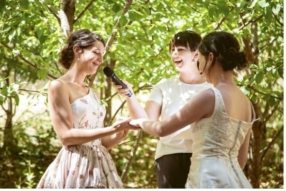 Moving and honest wedding ceremonies by Camille Abbott