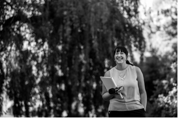 Waiting for the bride - Celebrant Camille Abbott