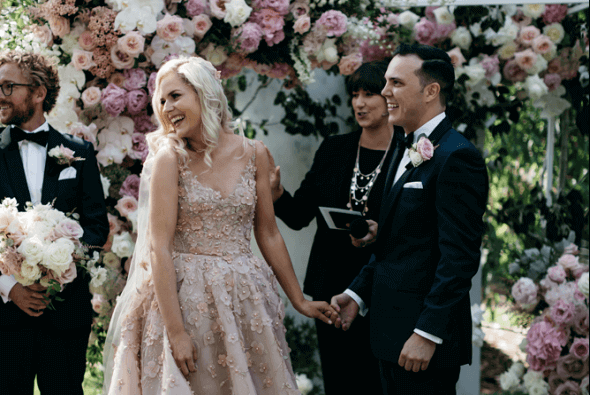 Celebrant Camille Abbott photo by Katie Harmsworth