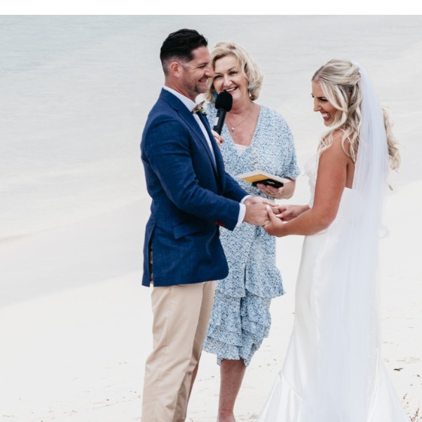 Sneaky beach elopement