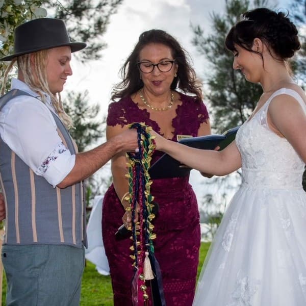 Courtney and Harley Wedding - Handfasting Ceremony