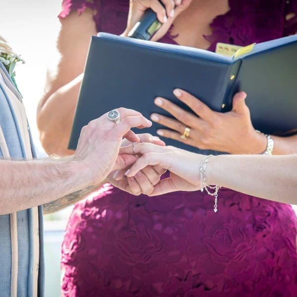 Courtney and Harley Wedding - Ring Exchange