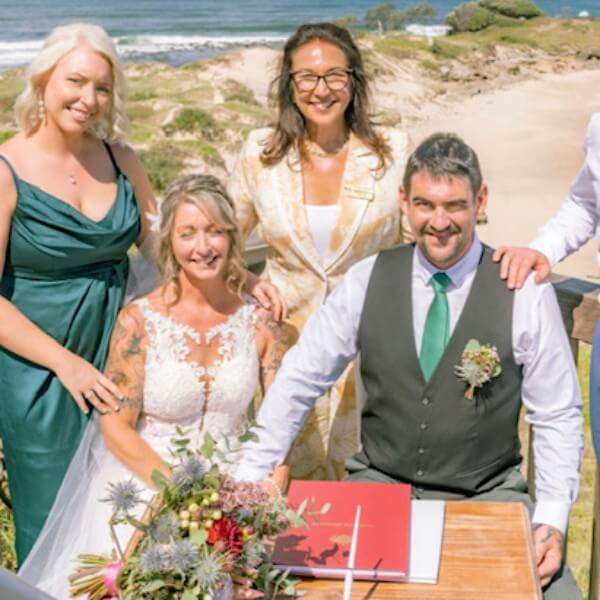 Megan and Warwick - Signing