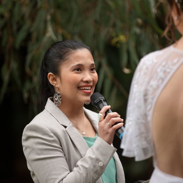 It's my pleasure celebrating with you on your beautiful wedding day!