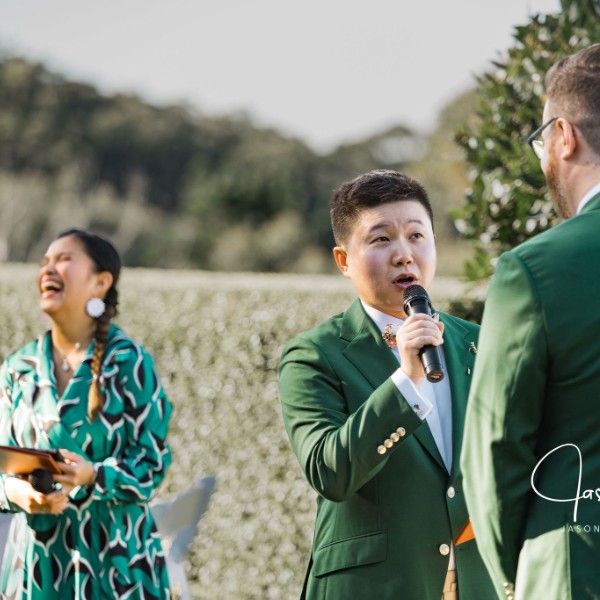 LOVE IS LOVE, especially hitching these two lovers in their loving fun ceremony