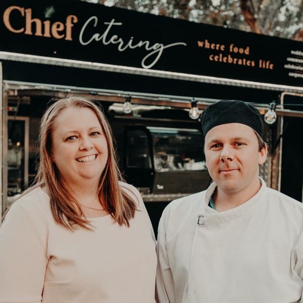 We would like to introduce ourselves, Justin and Laura Amos from Chief Catering