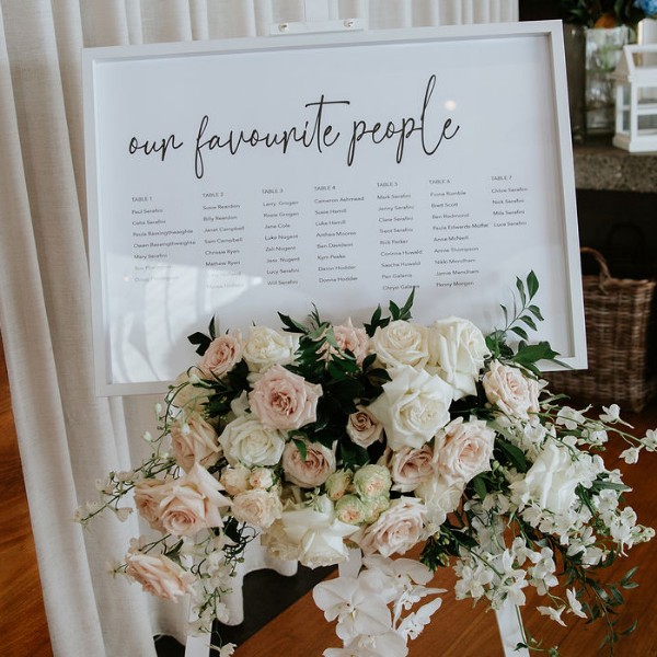 Seating Plan - Cloud Nine Weddings
