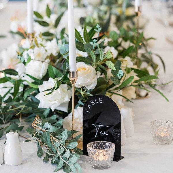 table number centre piece - Cloud Nine Weddings