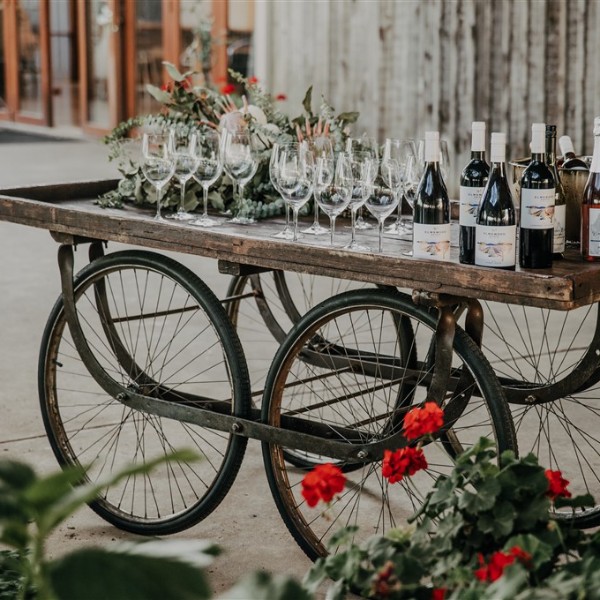 Rustic Market Cart bar