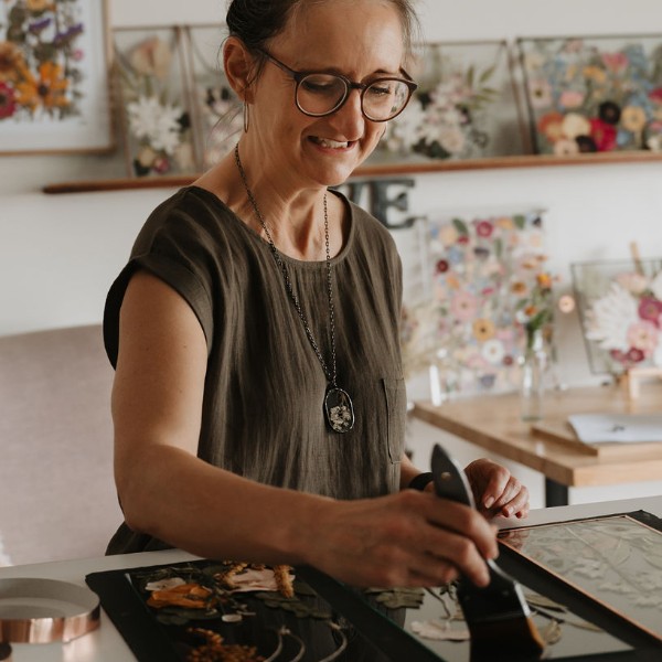 Prepping pieces for gluing