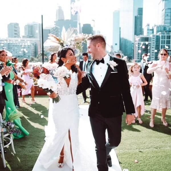 Crown Melbourne Aviary Rooftop Wedding Venue