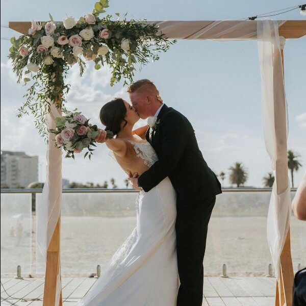 A Gorgeous arbour at Port Melbourne Yacht Club (Photo by CJV Photography)