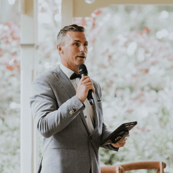 Getting chatty at Brooke & Simones wedding at Gabbinbar! Red Tent photography!