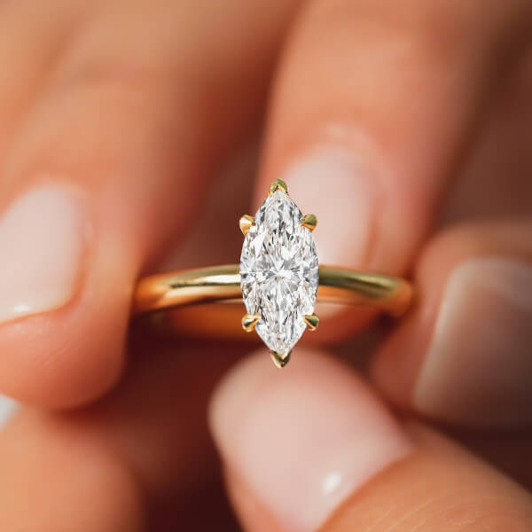 Waratah Marquise Engagement Ring