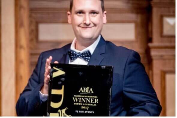 Proud Winner for the 3rd year of SA Best Wedding MC